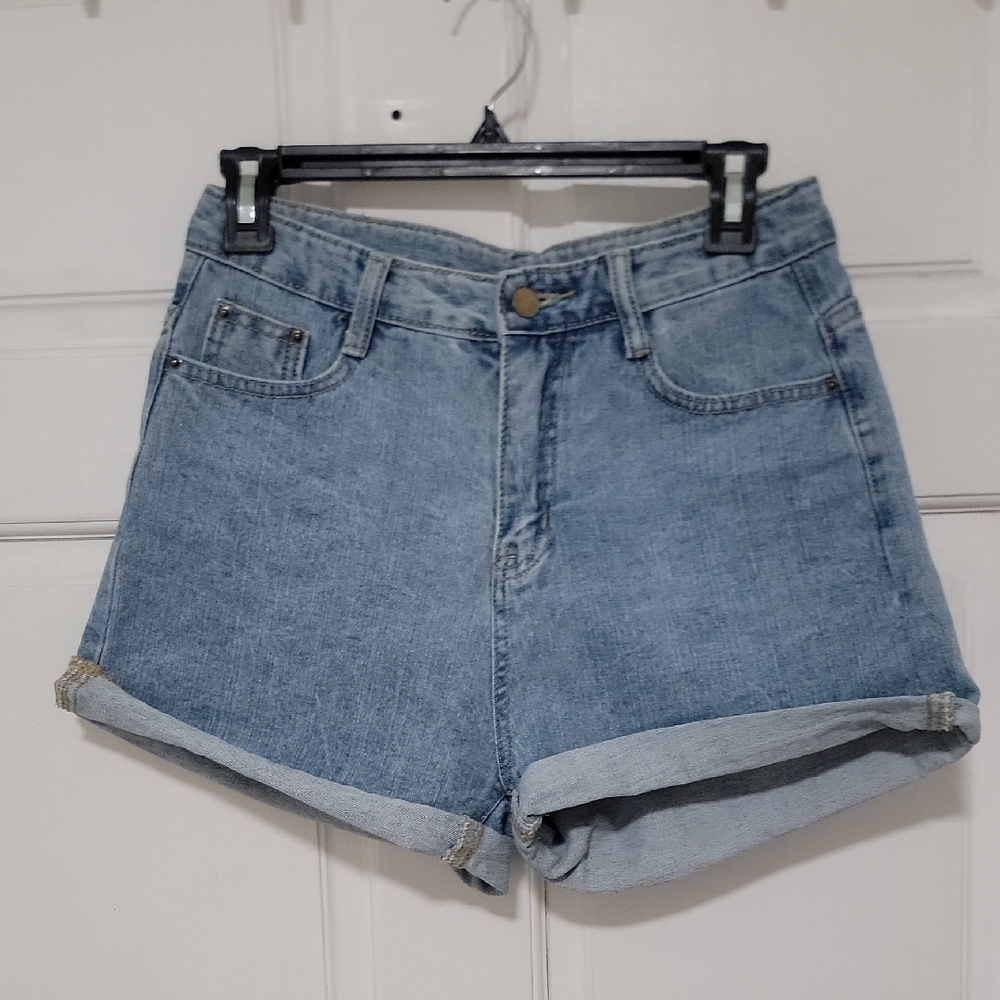 BAO ER JEANS Limited Edition Classic Denim Blue Women's Jean Shorts Every Day